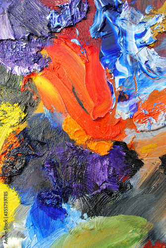 abstract oil paintr background