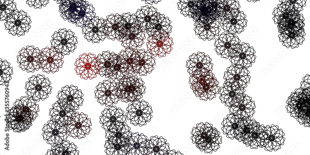 Light Red vector natural backdrop with flowers. Light Red vector natural backdrop with flowers.