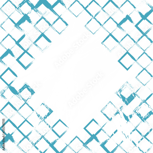 retro square pattern in grunge design. brush vector drawn and combining together randomly. it can be used as abstract retro background, template, backdrop, poster, billboard, cover page, etc.