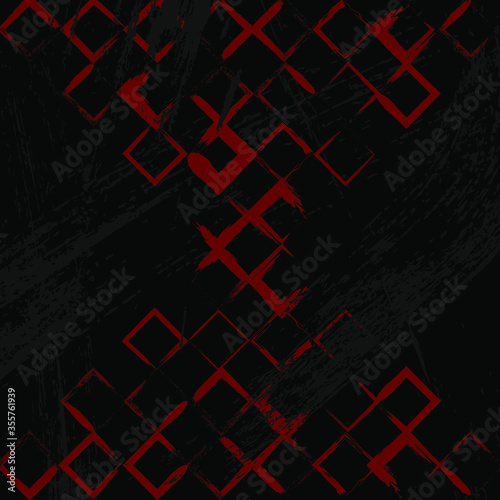 retro square pattern in grunge design. brush vector drawn and combining together randomly. it can be used as abstract retro background, template, backdrop, poster, billboard, cover page, etc.