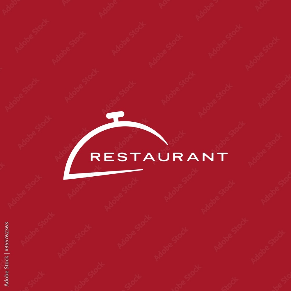 Restaurant Cloche Serving Dish Food Cover Dome logo vector icon illustration Restaurant Cloche Serving Dish Food Cover Dome logo vector icon illustration