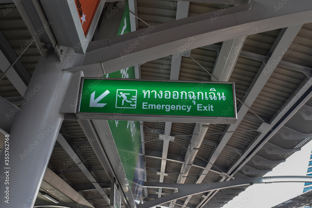 Señalética en Bangkok, Tailandia