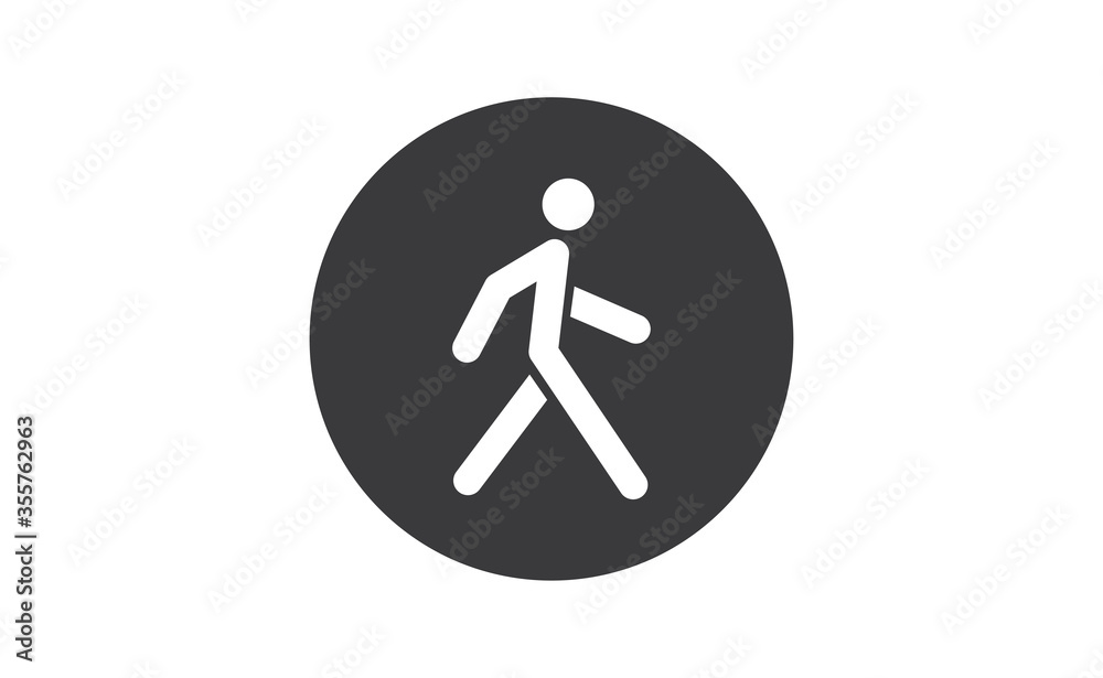 Person walking vector icon. Human figure walk sign. Person walking vector icon. Human figure walk sign.