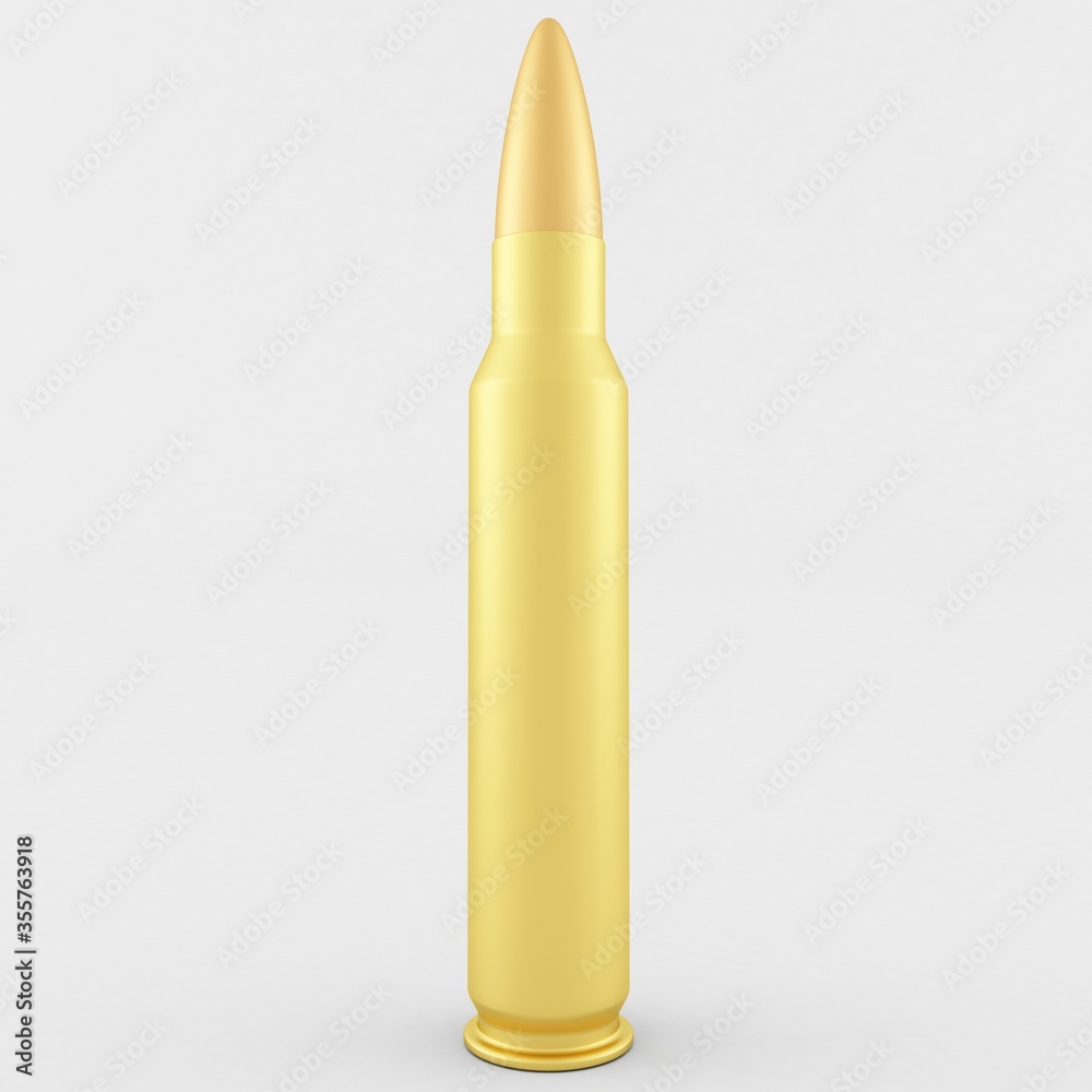 3d Rendering of a 5.56x45 Cartridge 3d Rendering of a 5.56x45 Cartridge
