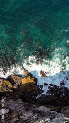 drone shot of Australian coastline