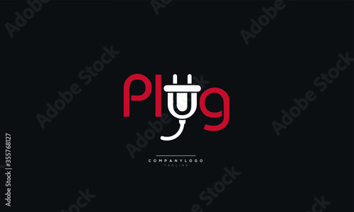 PLug Electric symbol logo design