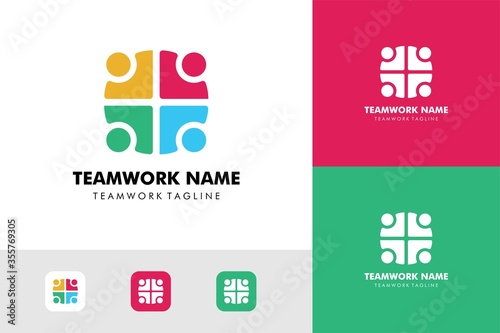Teamwork Logo : Business Theme, Community Theme, Teamwork Theme, Infographics and Other Graphic Related Assets.