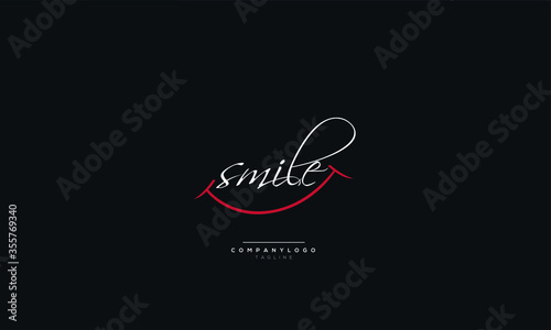 Creative logo design smile letter vector
