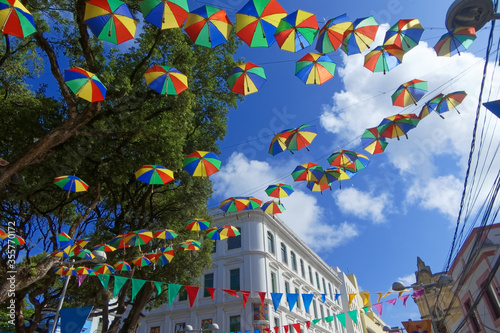 Colorful Carnival Umbrellas photo