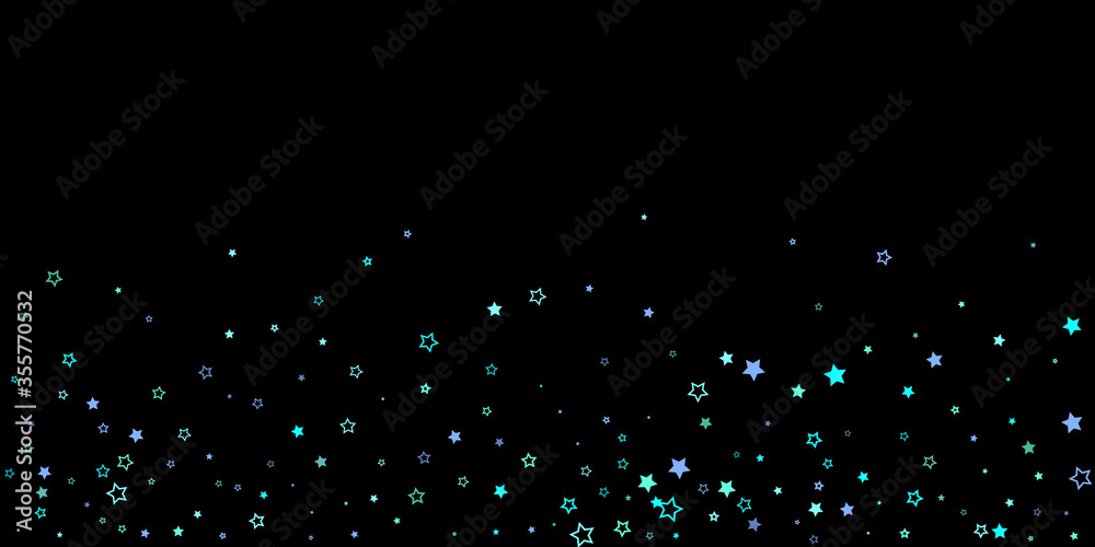 Blue, cyan, turquoise glitter stars, confetti. Blue, cyan, turquoise glitter stars, confetti.