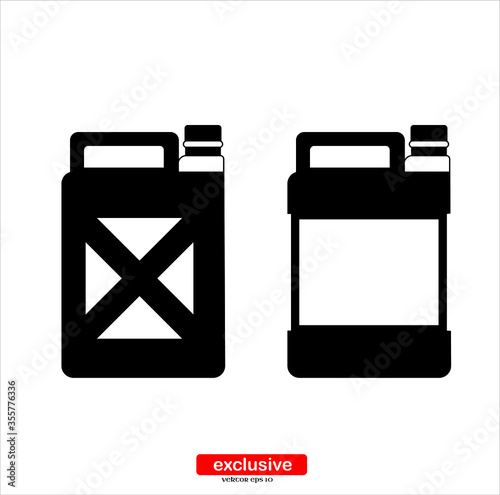 jerrycan icon .Flat design style vector illustration for graphic and web design.