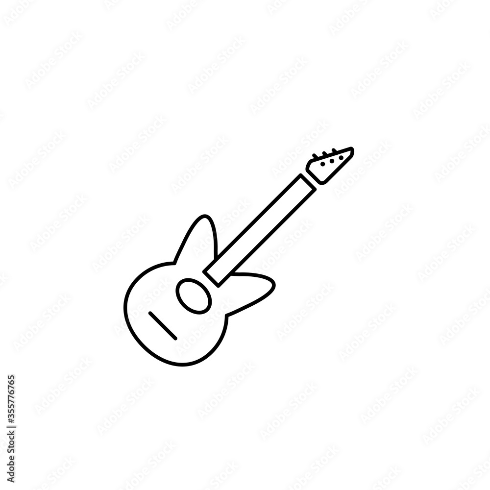 Guitar Vector Icon Design Illustration