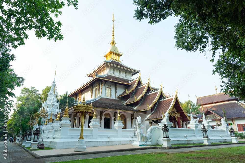 Pa Dara Phirom Temple is located at 514 Rim Tai Subdistrict, Mae Rim District, Chiang Mai Province. A beautiful ancient temple built, old and valuable, calming, natural looking, cool, Thailand