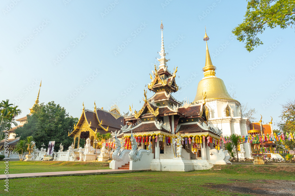 Pa Dara Phirom Temple is located at 514 Rim Tai Subdistrict, Mae Rim District, Chiang Mai Province. A beautiful ancient temple built, old and valuable, calming, natural looking, cool, Thailand Pa Dara Phirom Temple is located at 514 Rim Tai Subdistrict, Mae Rim District, Chiang Mai Province. A beautiful ancient temple built, old and valuable, calming, natural looking, cool, Thailand