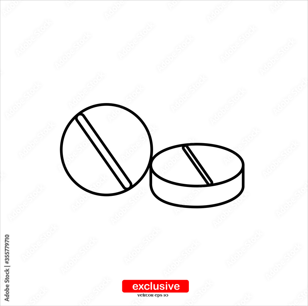 medical pill icon.Flat design style vector illustration for graphic and web design. medical pill icon.Flat design style vector illustration for graphic and web design.