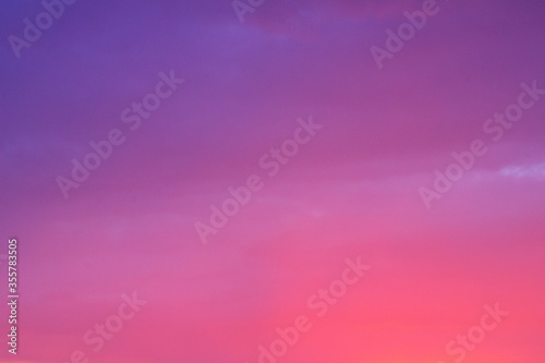 Background of the evening sky, a natural transition from blue to purple. Abstract natural pastel color background. Artistically blurry