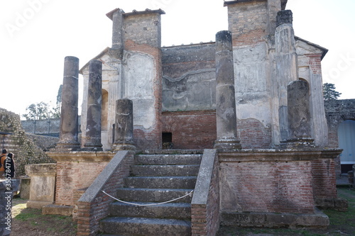 Temple of isis in Pompeii, ancient city, in Naples, Italy photo