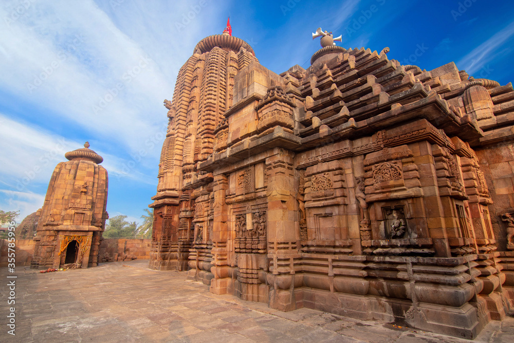 9th century CE Brahmeswara Temple is a Hindu temple dedicated to Shiva located in Bhubaneswar, Odisha.