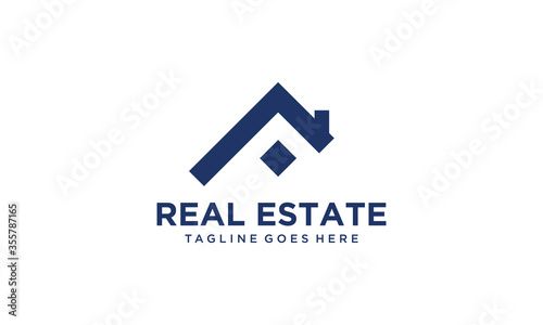 Creative and modern home for real estate and building logo design vector editable