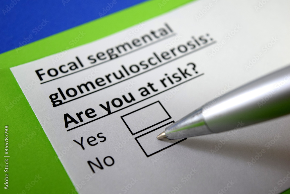 Obraz premium Questionnaire about infectious disease