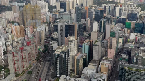 Wallpaper Mural Top view of Hong Kong city Torontodigital.ca