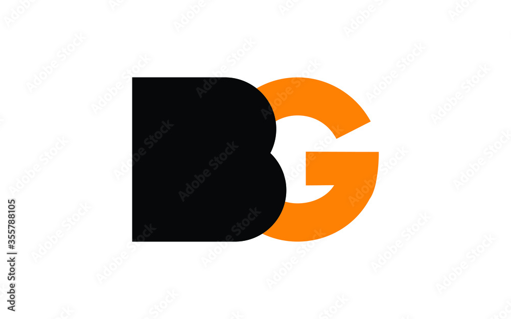 BG or GB Letter Initial Logo Design, Vector Template BG or GB Letter Initial Logo Design, Vector Template