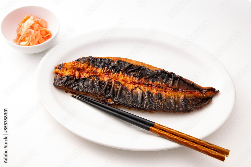 Japanese cuisine Unagi Kabayaki pickled ginger Japanese cuisine Unagi Kabayaki pickled ginger