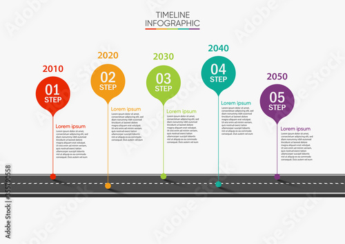 Business road map timeline infographic icons designed for abstract background template milestone element modern diagram process technology digital marketing data presentation chart Vector illustration