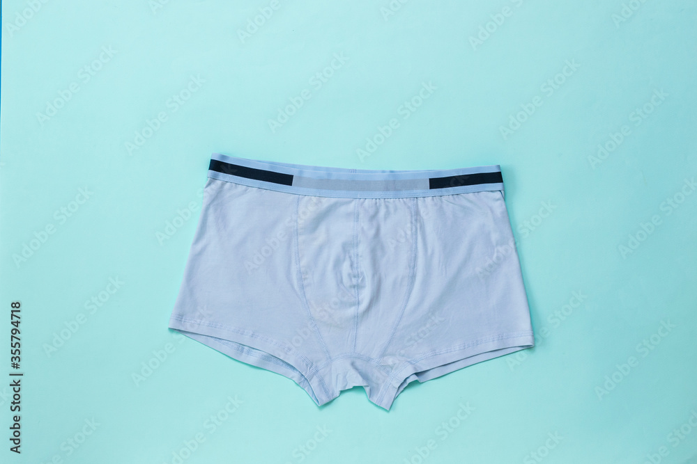 Light classic men's underpants on a light background. Light classic men's underpants on a light background.