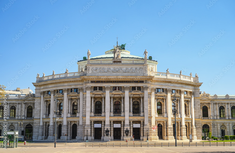 Vienna Austria city skyline at Burgtheater