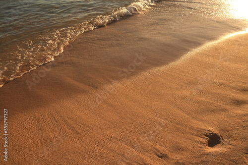 Sunset beach in Hawaii