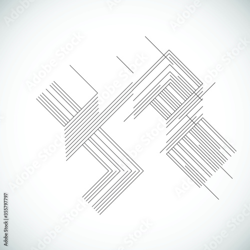 Abstract Hipster Lines Background . Vector .