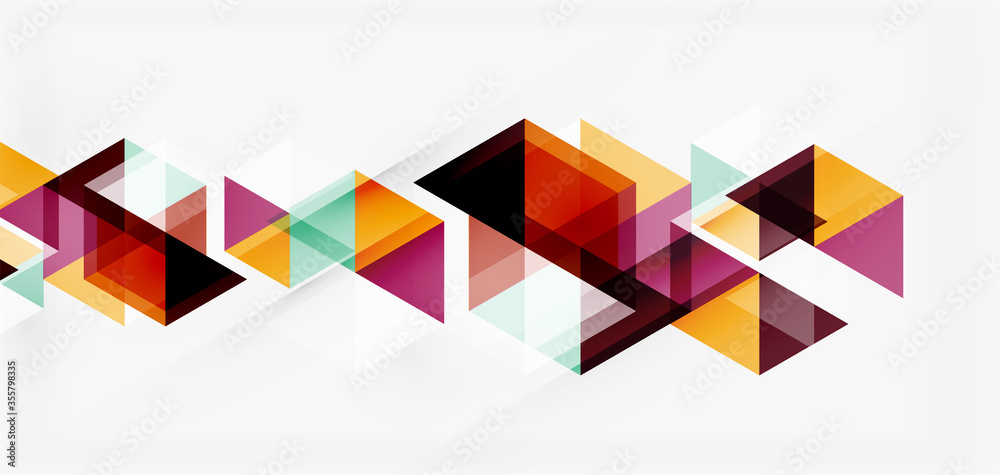 Geometric abstract background, mosaic triangle and hexagon shapes. Trendy abstract layout template for business or technology presentation, internet poster or web brochure cover, wallpaper Geometric abstract background, mosaic triangle and hexagon shapes. Trendy abstract layout template for business or technology presentation, internet poster or web brochure cover, wallpaper