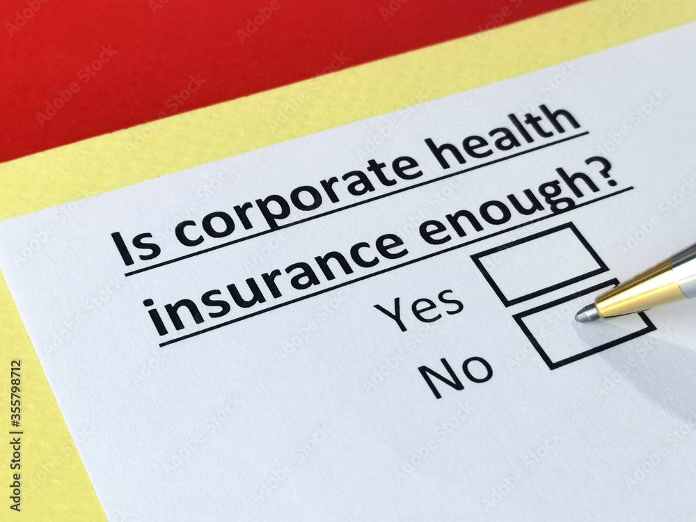 Obraz premium Questionnaire about insurance
