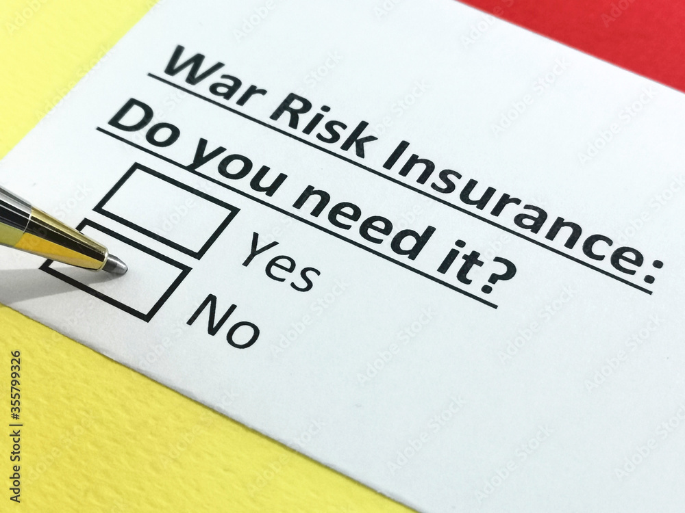 Fototapeta premium Questionnaire about insurance