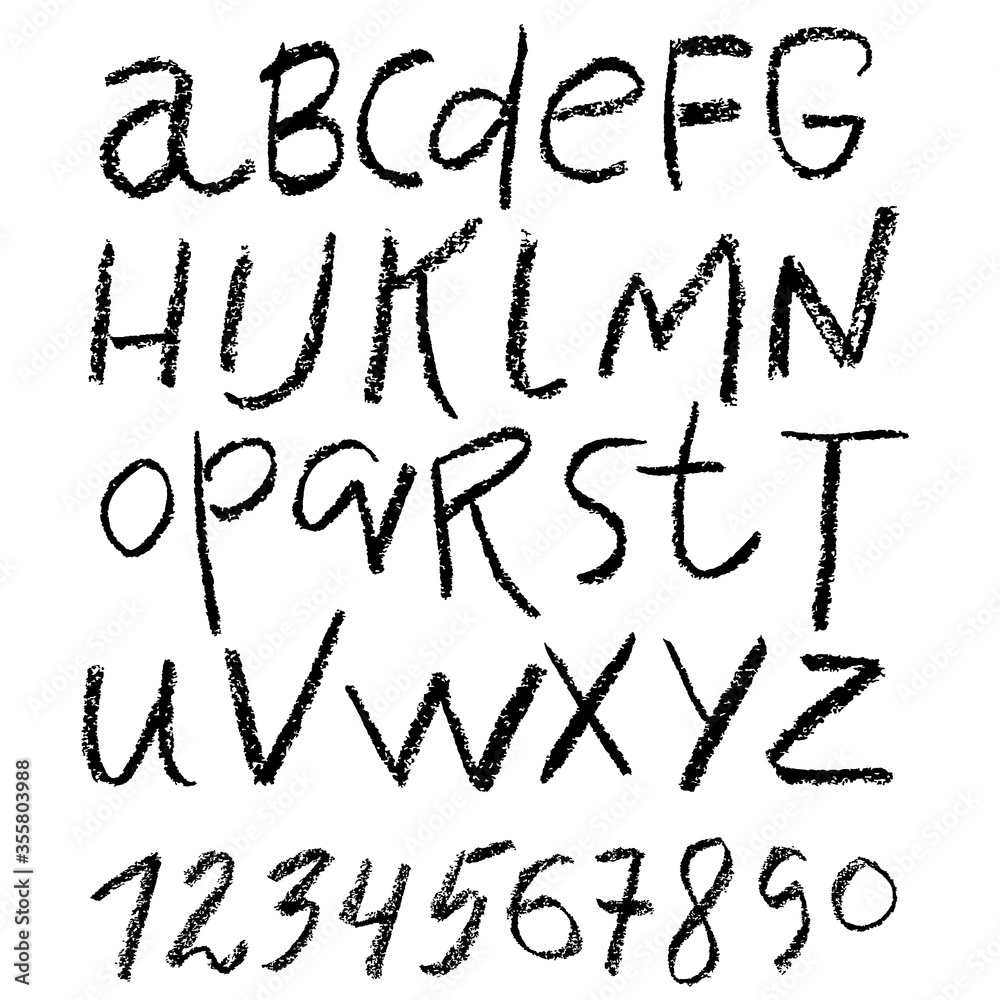 Handwritten vector pensil alphabet. Pensil texture. Modern hand drawn alphabet. Isolated letters. Handwritten vector pensil alphabet. Pensil texture. Modern hand drawn alphabet. Isolated letters.