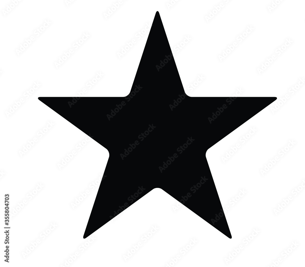 Obraz premium silver star isolated on white background