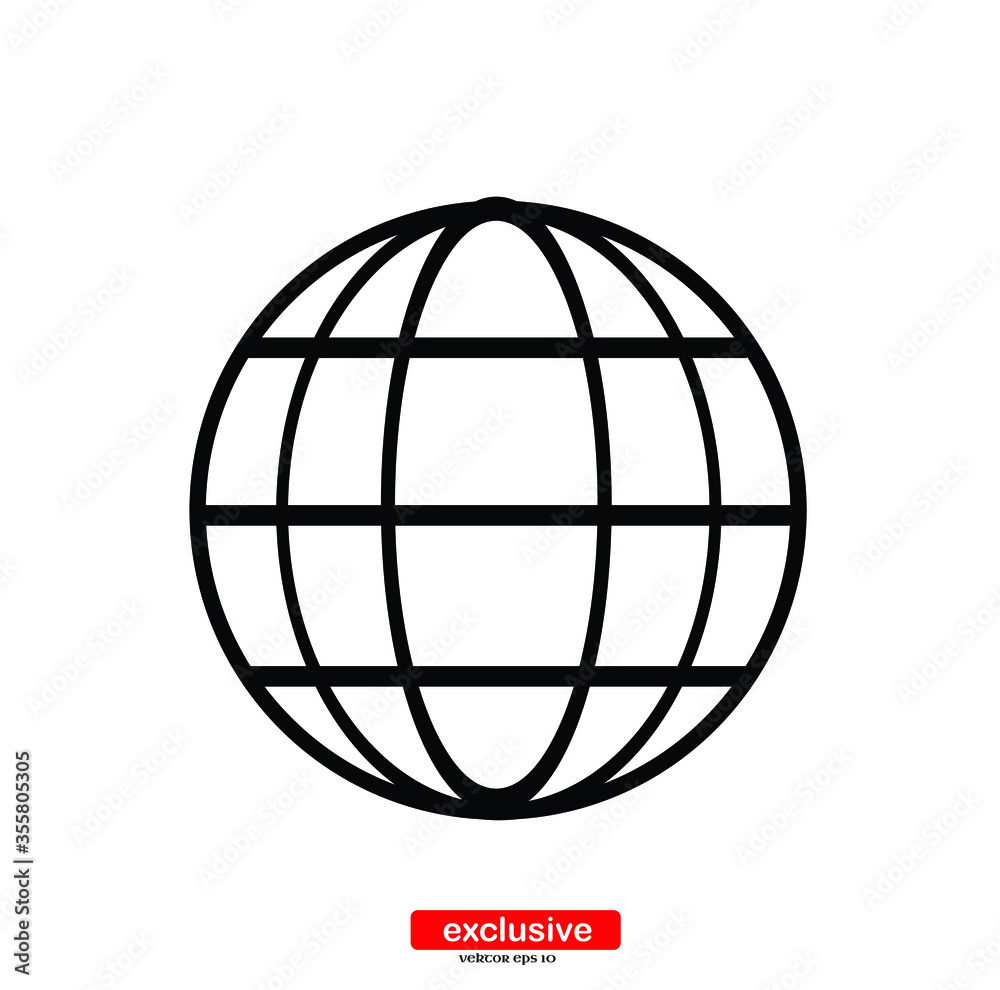globe icons.Flat design style vector illustration for graphic and web design. globe icons.Flat design style vector illustration for graphic and web design.