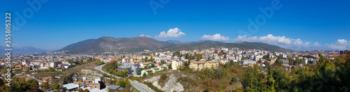 Panoramic View of the city of L'Aquila, Italy