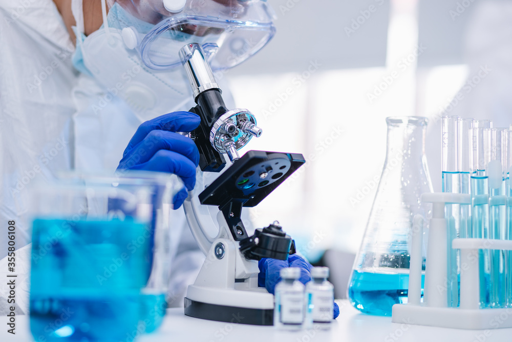 scientist working in laboratory for Vaccine COVID19