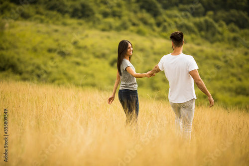 Happy young couple in love ...