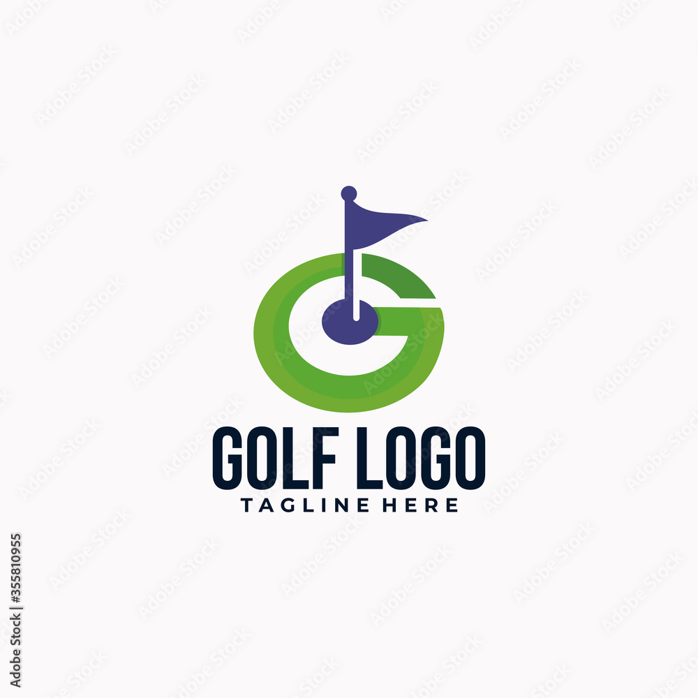 golf logo icon vector isolated golf logo icon vector isolated
