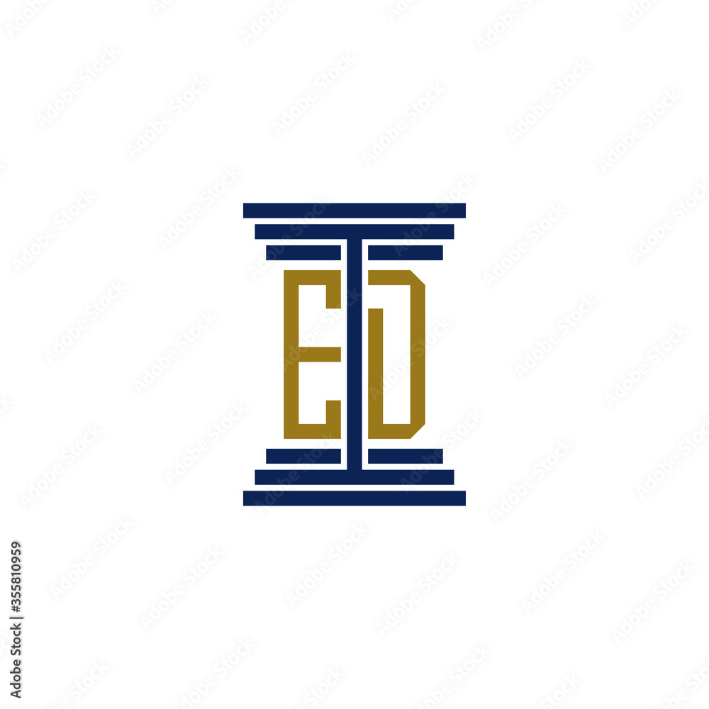 ed logo design vector icon ed logo design vector icon