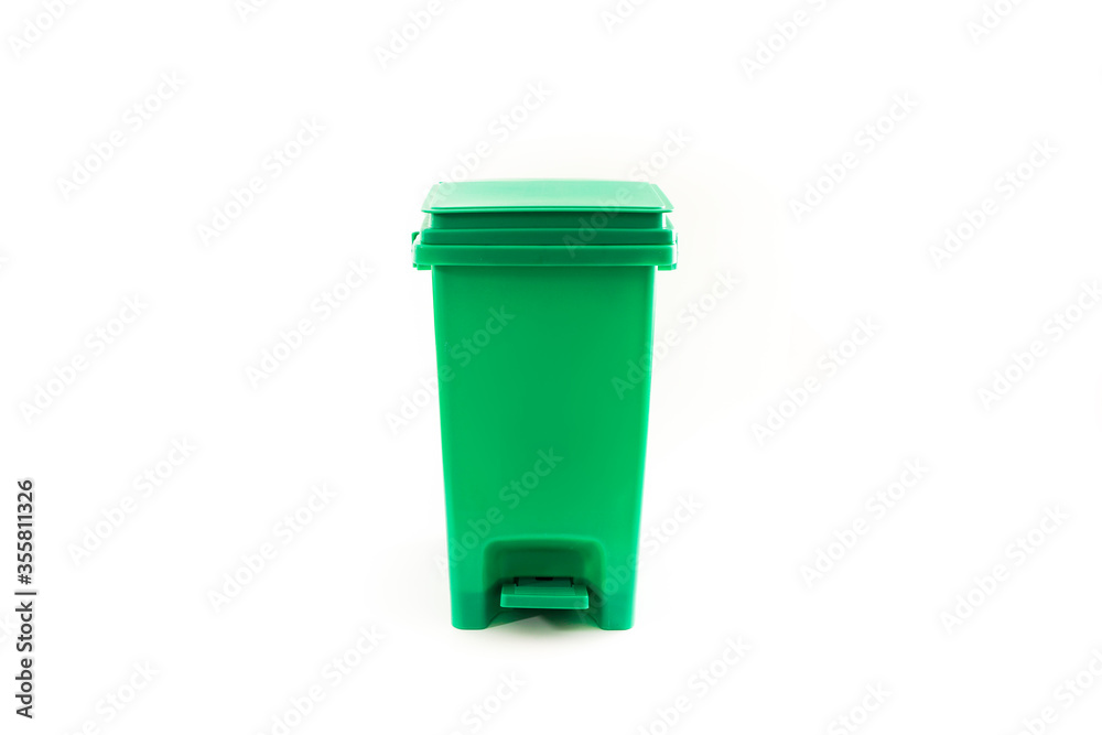 Plastic sorting bin and white background Plastic sorting bin and white background
