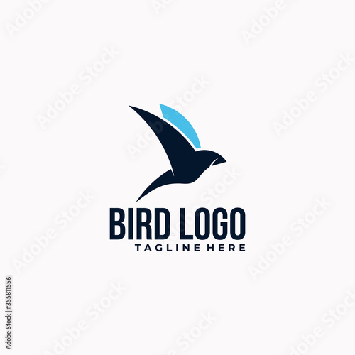 bird logo icon vector isolated