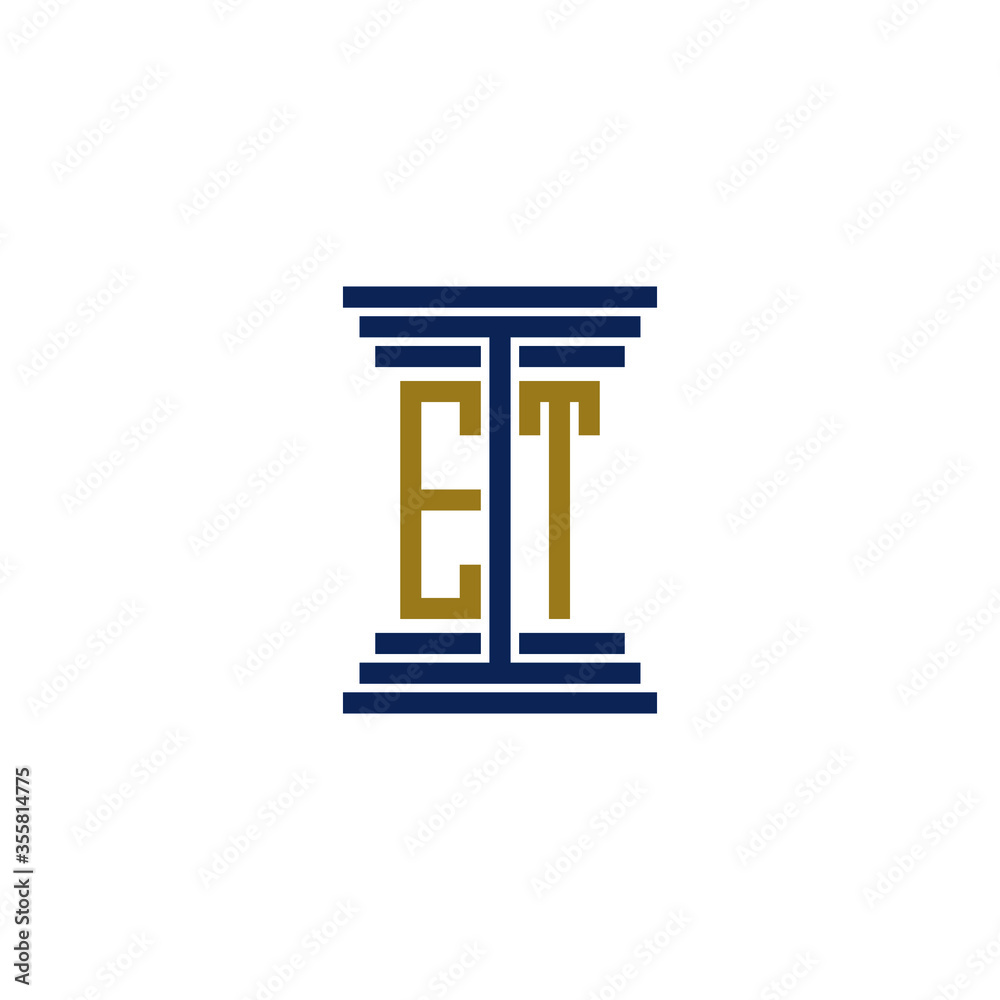 et logo design vector icon et logo design vector icon