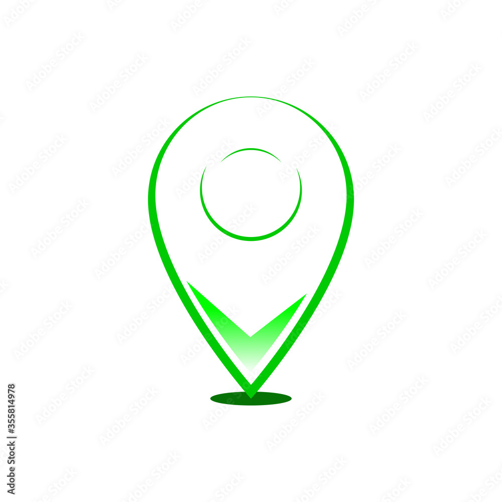 Pin location icon vector Pin location icon vector