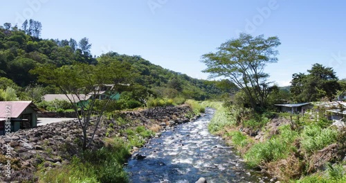 Costa Rica Orosi river flowing photo