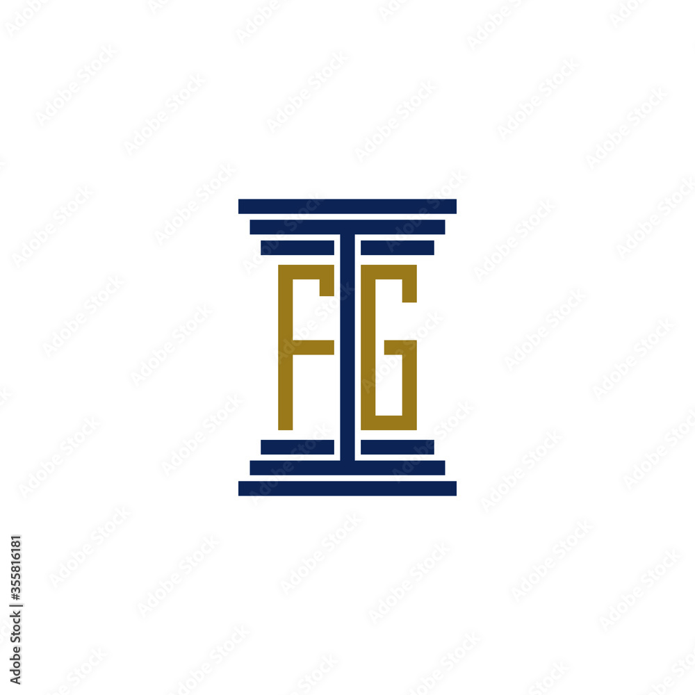 fg logo design vector icon fg logo design vector icon