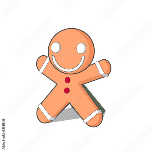 gingerbread man character. gingerbread cake